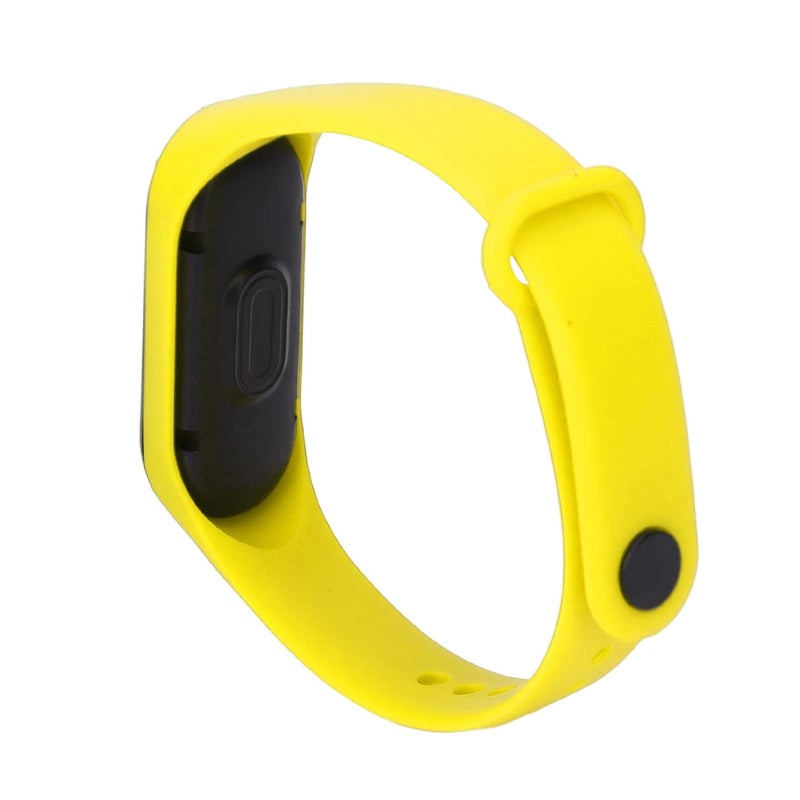 woobles Mini Children Electronic Watch Red LED Simple Student Sports Electronic Watch with Silicone Watch Band(Yellow) - Image 4